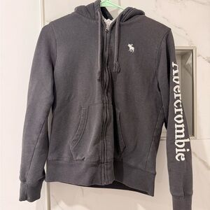 Abercrombie & Fitch Gray Hoodie Jacket